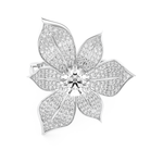 Elongated Round Cut 1.01 Carat Moissanite Ring – Cluster Setting in Gold