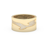 Full Eternity Wedding Band with 0.55 CT Round Cut Moissanite – Yellow, White, or Rose Gold