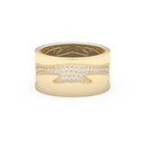 Full Eternity Wedding Band with 0.55 CT Round Cut Moissanite – Yellow, White, or Rose Gold