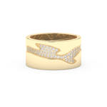 Full Eternity Wedding Band with 0.55 CT Round Cut Moissanite – Yellow, White, or Rose Gold