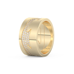 Full Eternity Wedding Band with 0.55 CT Round Cut Moissanite – Yellow, White, or Rose Gold