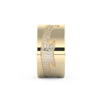 Full Eternity Wedding Band with 0.55 CT Round Cut Moissanite – Yellow, White, or Rose Gold