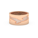 Full Eternity Wedding Band with 0.55 CT Round Cut Moissanite – Yellow, White, or Rose Gold