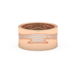Full Eternity Wedding Band with 0.55 CT Round Cut Moissanite – Yellow, White, or Rose Gold