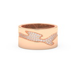 Full Eternity Wedding Band with 0.55 CT Round Cut Moissanite – Yellow, White, or Rose Gold