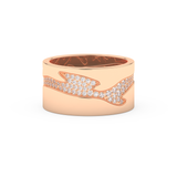 Full Eternity Wedding Band with 0.55 CT Round Cut Moissanite – Yellow, White, or Rose Gold