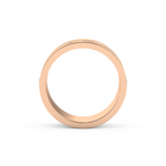 Full Eternity Wedding Band with 0.55 CT Round Cut Moissanite – Yellow, White, or Rose Gold