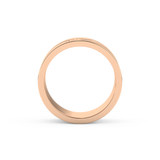 Full Eternity Wedding Band with 0.55 CT Round Cut Moissanite – Yellow, White, or Rose Gold