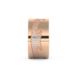 Full Eternity Wedding Band with 0.55 CT Round Cut Moissanite – Yellow, White, or Rose Gold