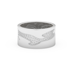 Full Eternity Wedding Band with 0.55 CT Round Cut Moissanite – Yellow, White, or Rose Gold