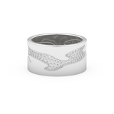 Full Eternity Wedding Band with 0.55 CT Round Cut Moissanite – Yellow, White, or Rose Gold