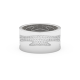 Full Eternity Wedding Band with 0.55 CT Round Cut Moissanite – Yellow, White, or Rose Gold