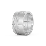 Full Eternity Wedding Band with 0.55 CT Round Cut Moissanite – Yellow, White, or Rose Gold