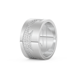 Full Eternity Wedding Band with 0.55 CT Round Cut Moissanite – Yellow, White, or Rose Gold