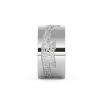 Full Eternity Wedding Band with 0.55 CT Round Cut Moissanite – Yellow, White, or Rose Gold