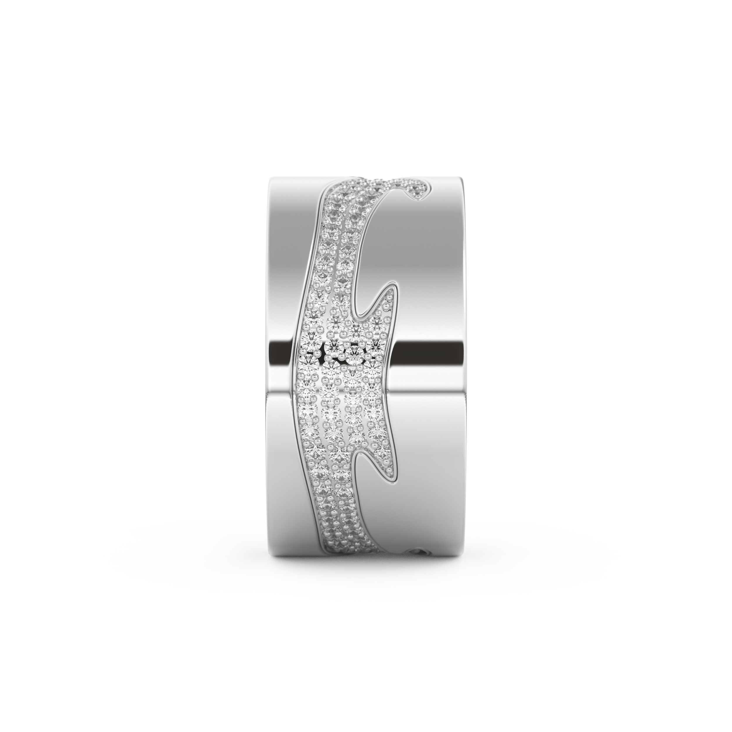 Full Eternity Wedding Band with 0.55 CT Round Cut Moissanite – Yellow, White, or Rose Gold