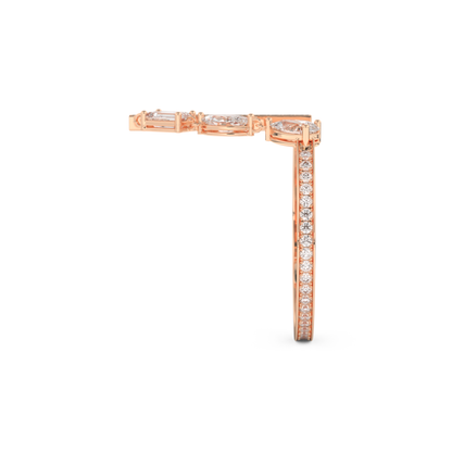 Full Eternity Wedding Band with 0.569 CT Pear, Round, Emerald & Marquise Cut Moissanite – Yellow, White, or Rose Gold