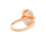Elongated Emerald Cut 1.34 Carat Moissanite Ring – Halo Setting in Gold