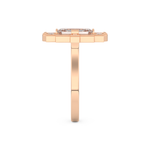 Elongated Emerald Cut 1.34 Carat Moissanite Ring – Halo Setting in Gold