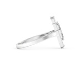 Elongated Emerald Cut 1.34 Carat Moissanite Ring – Halo Setting in Gold