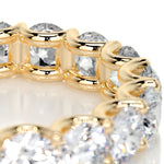 4 CT Round Full Eternity CVD EF/VVS Diamond Wedding Band 16