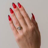2 CT Round Halo & Pave Lab Grown Diamond Engagement Ring