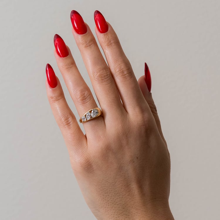 2 CT Round Halo & Pave Lab Grown Diamond Engagement Ring