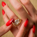 2 CT Round Halo & Pave Lab Grown Diamond Engagement Ring