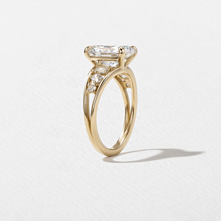 2 CT Round Halo & Pave Lab Grown Diamond Engagement Ring
