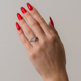 2 CT Round Halo & Pave Lab Grown Diamond Engagement Ring