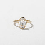 2 CT Round Halo & Pave Lab Grown Diamond Engagement Ring