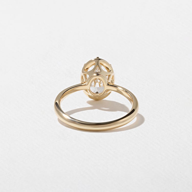 2 CT Round Halo & Pave Lab Grown Diamond Engagement Ring