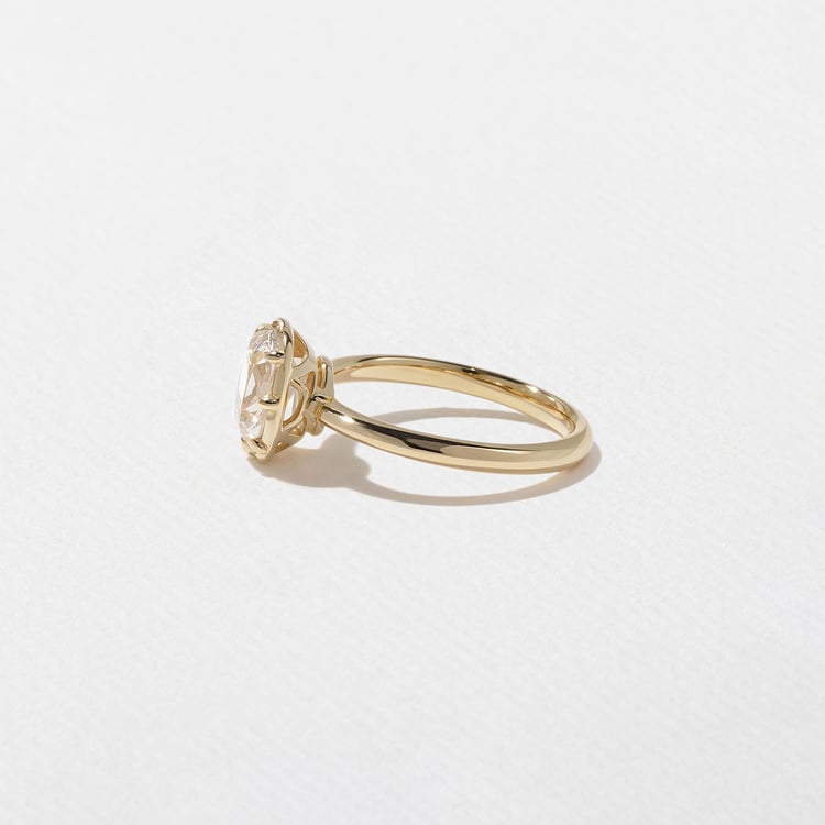 2 CT Round Halo & Pave Lab Grown Diamond Engagement Ring