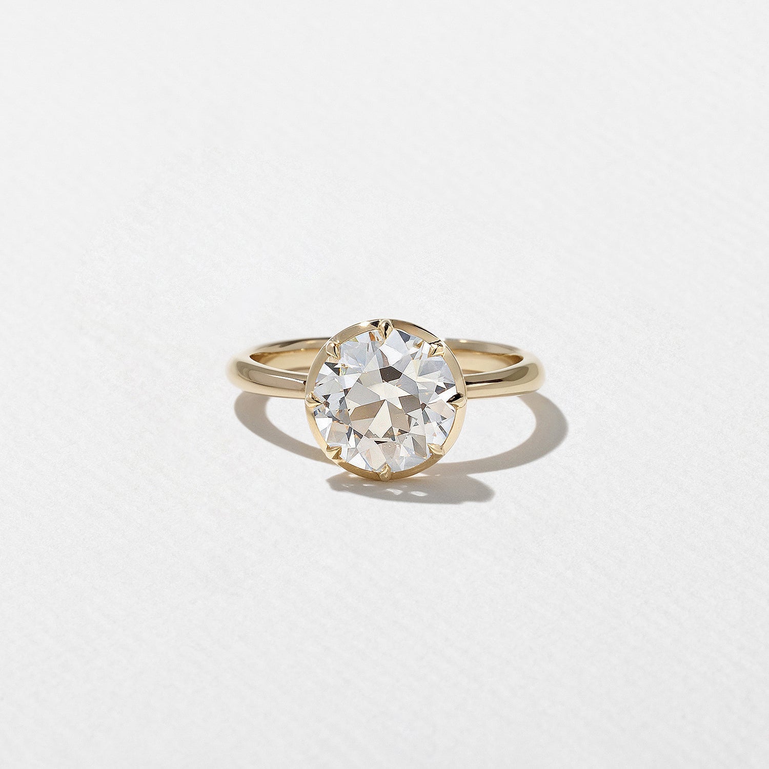 2 CT Round Halo & Pave Lab Grown Diamond Engagement Ring