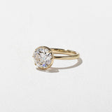 2 CT Round Halo & Pave Lab Grown Diamond Engagement Ring