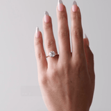 2 CT Round Halo & Pave Lab Grown Diamond Engagement Ring