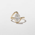 2 CT Round Halo & Pave Lab Grown Diamond Engagement Ring