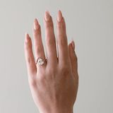 2 CT Round Halo & Pave Lab Grown Diamond Engagement Ring