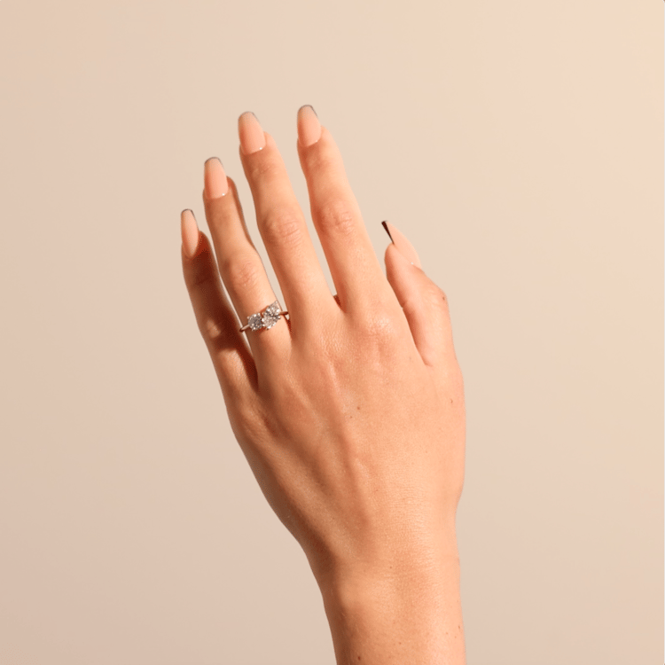 2 CT Round Halo & Pave Lab Grown Diamond Engagement Ring