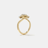 2 CT Round Halo & Pave Lab Grown Diamond Engagement Ring