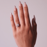 2 CT Round Halo & Pave Lab Grown Diamond Engagement Ring