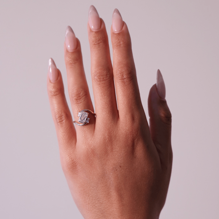 2 CT Round Halo & Pave Lab Grown Diamond Engagement Ring