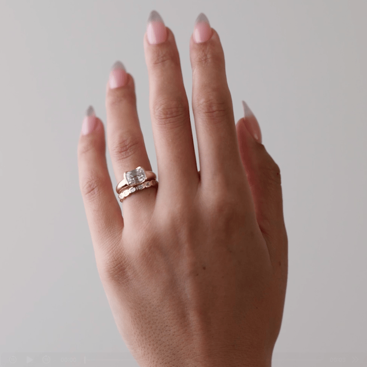 0.3 TCW Round Half Eternity Lab Grown Diamond Wedding Band