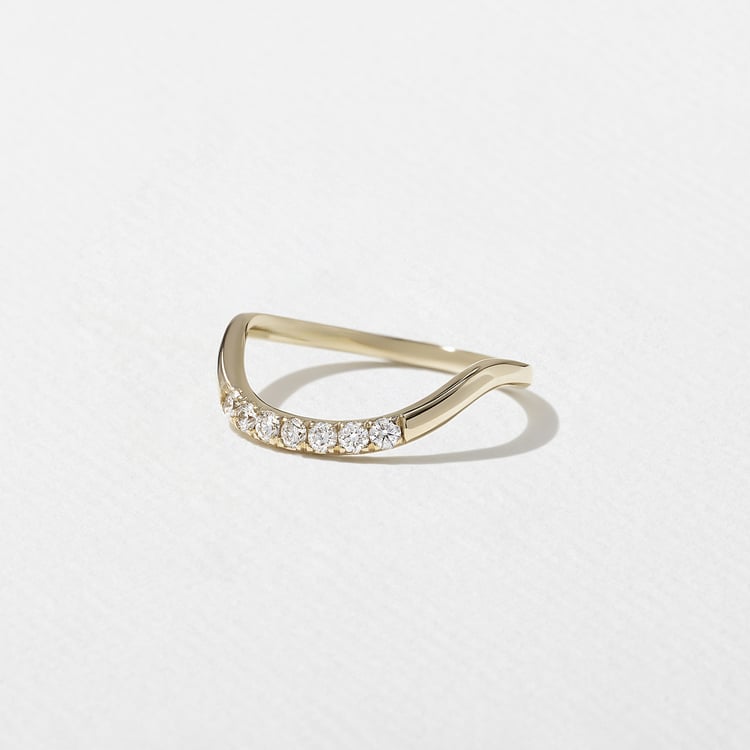 0.3 TCW Round Half Eternity Lab Grown Diamond Wedding Band
