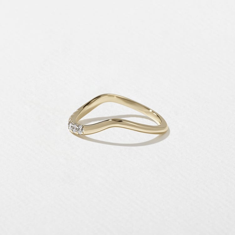 0.3 TCW Round Half Eternity Lab Grown Diamond Wedding Band