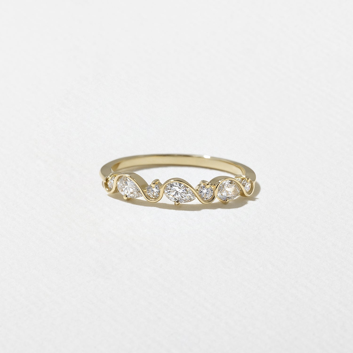 0.3 TCW Round Half Eternity Lab Grown Diamond Wedding Band