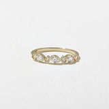 0.3 TCW Round Half Eternity Lab Grown Diamond Wedding Band
