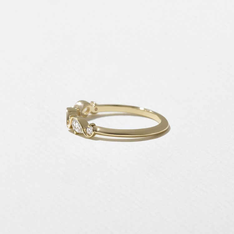 0.3 TCW Round Half Eternity Lab Grown Diamond Wedding Band