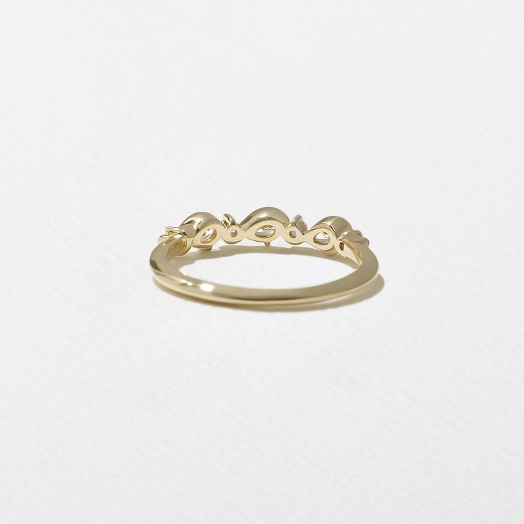 0.3 TCW Round Half Eternity Lab Grown Diamond Wedding Band
