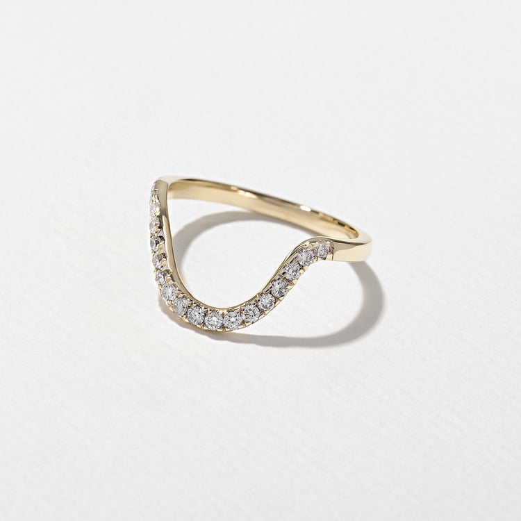 0.3 TCW Round Half Eternity Lab Grown Diamond Wedding Band